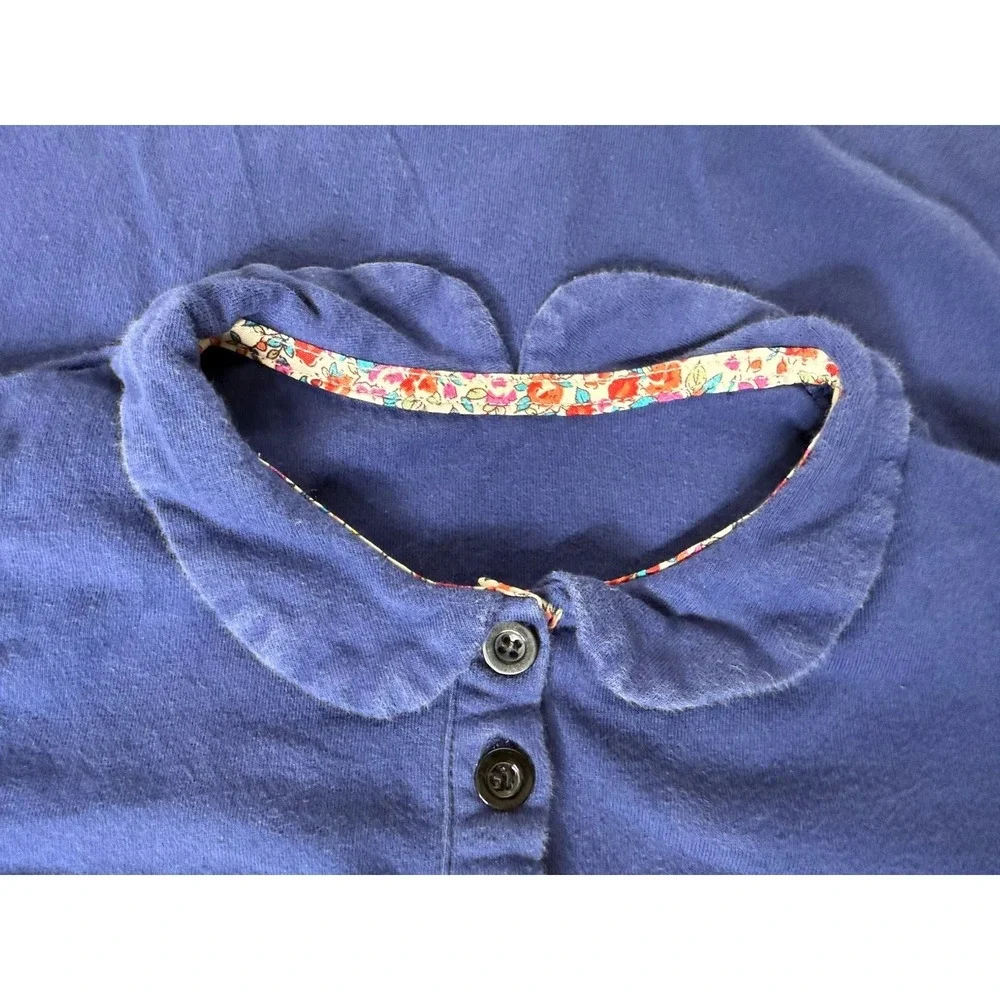 Carter's Navy Blue Short‎ Sleeve Dress Quilt Look Girl Riding Horse Girl's 5T